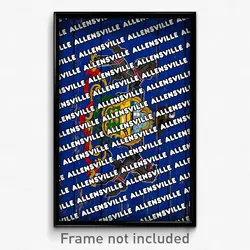 Allensville Pennsylvania Poster (PA City Souvenir 11x17 Town Print)