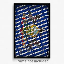 Woodbury Pennsylvania Poster (PA City Souvenir 11x17 Town Print)