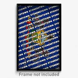 Stonerstown Pennsylvania Poster (PA City Souvenir 11x17 Town Print)