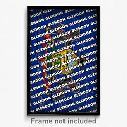 Glendon Pennsylvania Poster (PA City Souvenir 11x17 Town Print)
