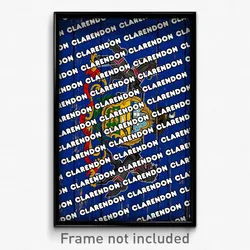Clarendon Pennsylvania Poster (PA City Souvenir 11x17 Town Print)