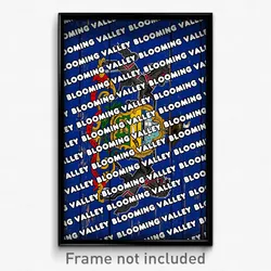 Blooming Valley Pennsylvania Poster (PA City Souvenir 11x17 Town Print)