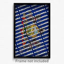 Alexandria Pennsylvania Poster (PA City Souvenir 11x17 Town Print)
