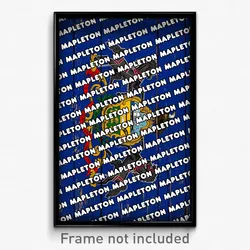 Mapleton Pennsylvania Poster (PA City Souvenir 11x17 Town Print)