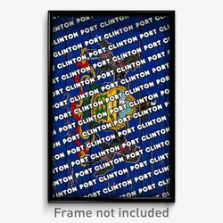 Port Clinton Pennsylvania Poster (PA City Souvenir 11x17 Town Print)