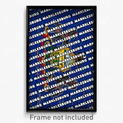 Marklesburg Pennsylvania Poster (PA City Souvenir 11x17 Town Print)