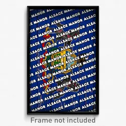 Alsace Manor Pennsylvania Poster (PA City Souvenir 11x17 Town Print)