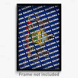 Salona Pennsylvania Poster (PA City Souvenir 11x17 Town Print)