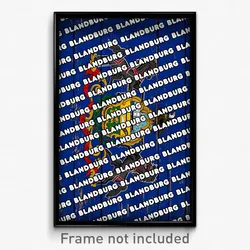 Blandburg Pennsylvania Poster (PA City Souvenir 11x17 Town Print)