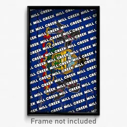 Mill Creek Pennsylvania Poster (PA City Souvenir 11x17 Town Print)