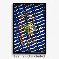 Franklin Pennsylvania Poster (PA City Souvenir 11x17 Town Print)