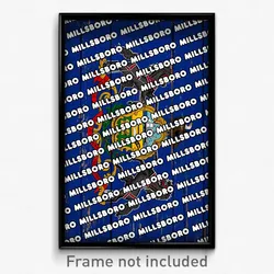 Millsboro Pennsylvania Poster (PA City Souvenir 11x17 Town Print)