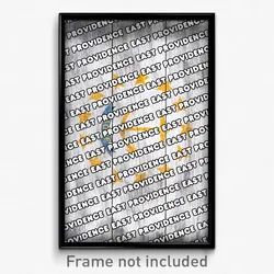East Providence Rhode Island Poster (RI City Souvenir 11x17 Town Print)