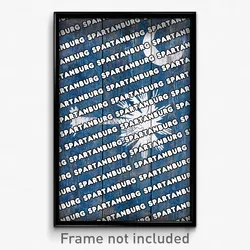 Spartanburg South Carolina Poster (SC City Souvenir 11x17 Town Print)