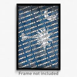 West Columbia South Carolina Poster (SC City Souvenir 11x17 Town Print)