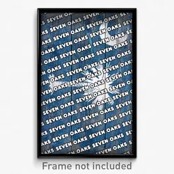 Seven Oaks South Carolina Poster (SC City Souvenir 11x17 Town Print)