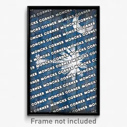 Moncks Corner South Carolina Poster (SC City Souvenir 11x17 Town Print)