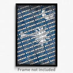 Boiling Springs South Carolina Poster (SC City Souvenir 11x17 Town Print)
