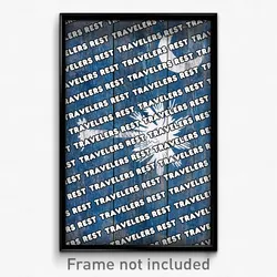 Travelers Rest South Carolina Poster (SC City Souvenir 11x17 Town Print)