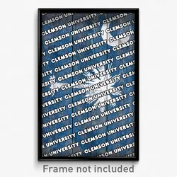 Clemson University South Carolina Poster (SC City Souvenir 11x17 Town Print)