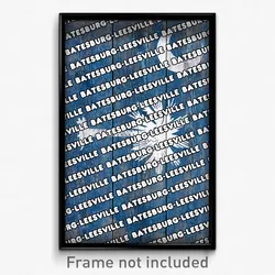 Batesburg-Leesville South Carolina Poster (SC City Souvenir 11x17 Town Print)