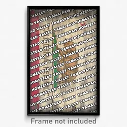 Tamalpais-Homestead Valley California Poster (CA City Souvenir 11x17 Town Print)