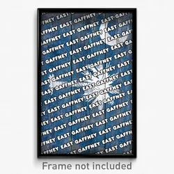 East Gaffney South Carolina Poster (SC City Souvenir 11x17 Town Print)