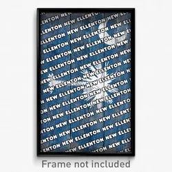 New Ellenton South Carolina Poster (SC City Souvenir 11x17 Town Print)