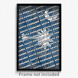 South Congaree South Carolina Poster (SC City Souvenir 11x17 Town Print)
