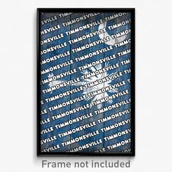 Timmonsville South Carolina Poster (SC City Souvenir 11x17 Town Print)
