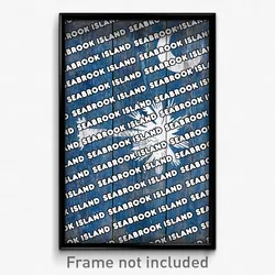 Seabrook Island South Carolina Poster (SC City Souvenir 11x17 Town Print)