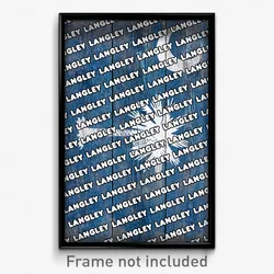 Langley South Carolina Poster (SC City Souvenir 11x17 Town Print)