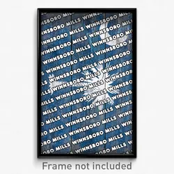 Winnsboro Mills South Carolina Poster (SC City Souvenir 11x17 Town Print)