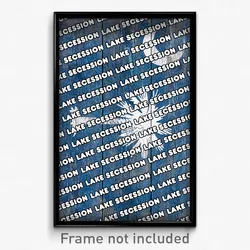 Lake Secession South Carolina Poster (SC City Souvenir 11x17 Town Print)