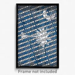 Fairview Crossroads South Carolina Poster (SC City Souvenir 11x17 Town Print)