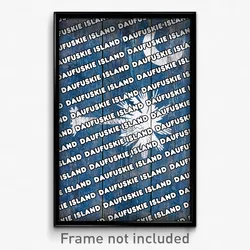 Daufuskie Island South Carolina Poster (SC City Souvenir 11x17 Town Print)