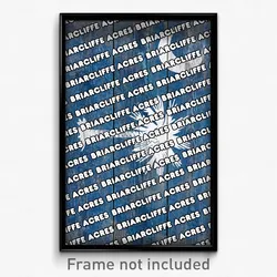 Briarcliffe Acres South Carolina Poster (SC City Souvenir 11x17 Town Print)