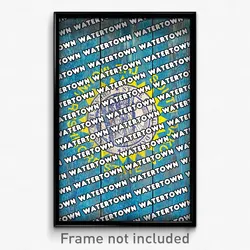 Watertown South Dakota Poster (SD City Souvenir 11x17 Town Print)