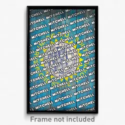 Mitchell South Dakota Poster (SD City Souvenir 11x17 Town Print)