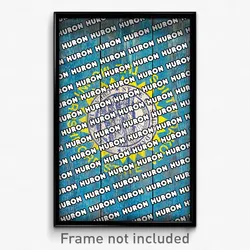 Huron South Dakota Poster (SD City Souvenir 11x17 Town Print)