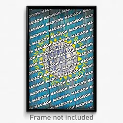 Madison South Dakota Poster (SD City Souvenir 11x17 Town Print)