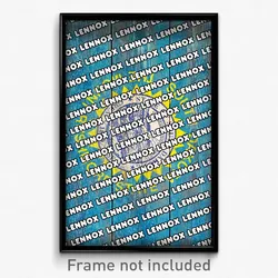 Lennox South Dakota Poster (SD City Souvenir 11x17 Town Print)