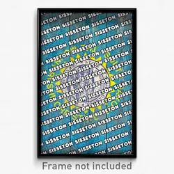 Sisseton South Dakota Poster (SD City Souvenir 11x17 Town Print)