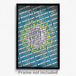 Beresford South Dakota Poster (SD City Souvenir 11x17 Town Print)