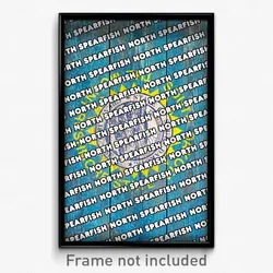 North Spearfish South Dakota Poster (SD City Souvenir 11x17 Town Print)
