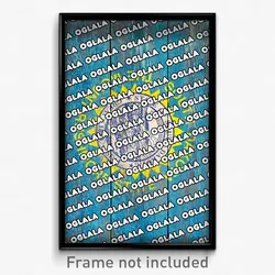 Oglala South Dakota Poster (SD City Souvenir 11x17 Town Print)