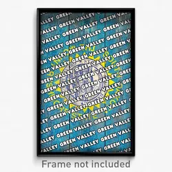Green Valley South Dakota Poster (SD City Souvenir 11x17 Town Print)