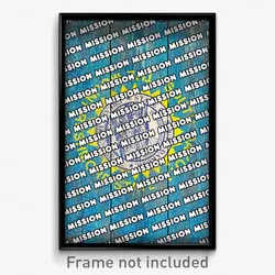 Mission South Dakota Poster (SD City Souvenir 11x17 Town Print)