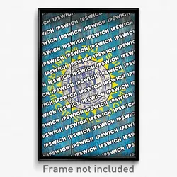 Ipswich South Dakota Poster (SD City Souvenir 11x17 Town Print)