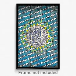 Agency Village South Dakota Poster (SD City Souvenir 11x17 Town Print)
